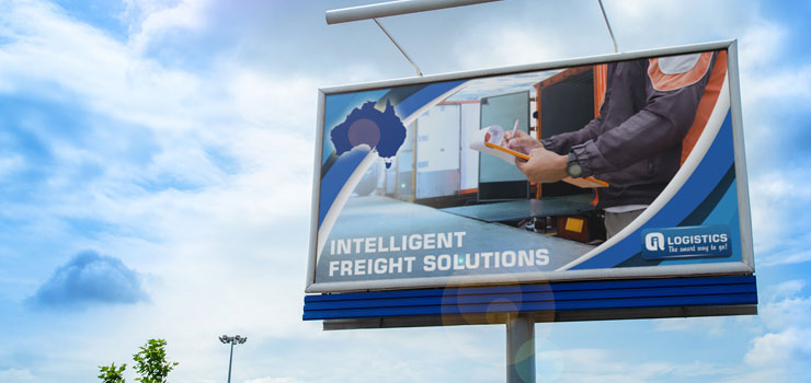 Billboard advertising intelligent freight solutions in Australia