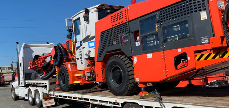 Mining machinery delivery